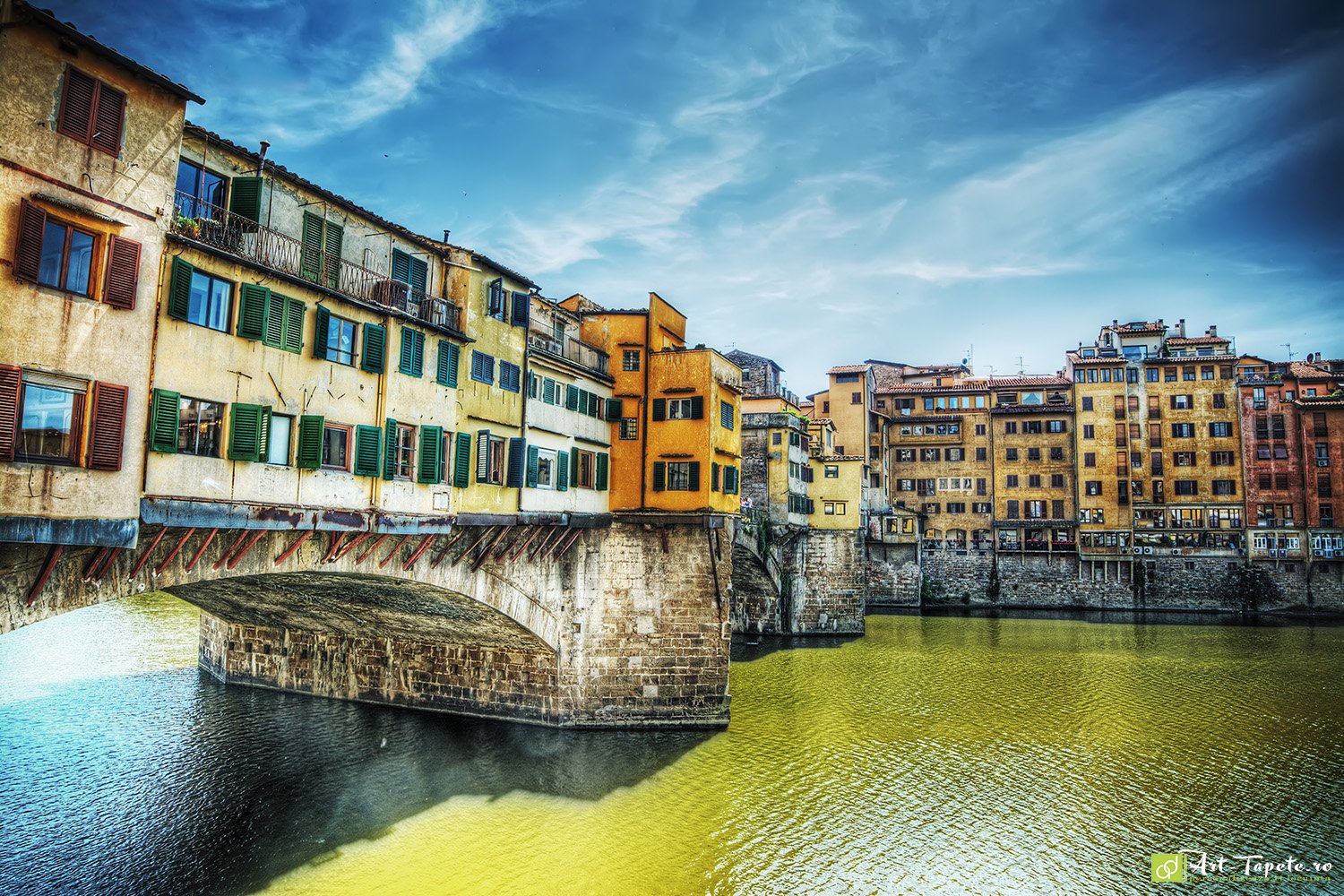 Fototapet Fresco Oraș vechi, Tapet dormitor