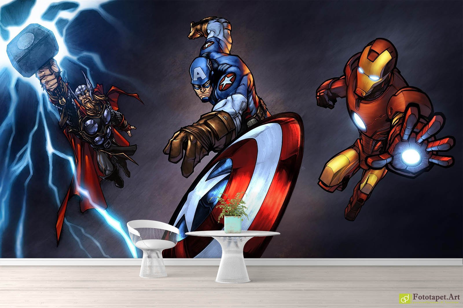 Fototapet pentru copii Eroii Marvel