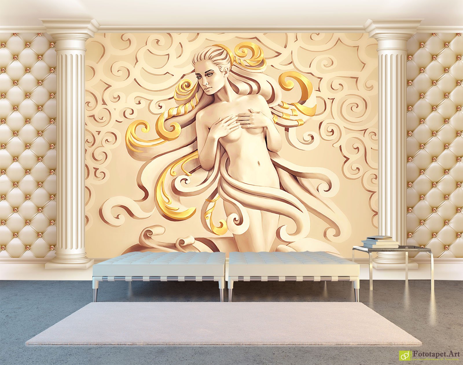 Foto tapet 3D Venus, Tapet decorativ fantasy 3d pentru living, dormitor