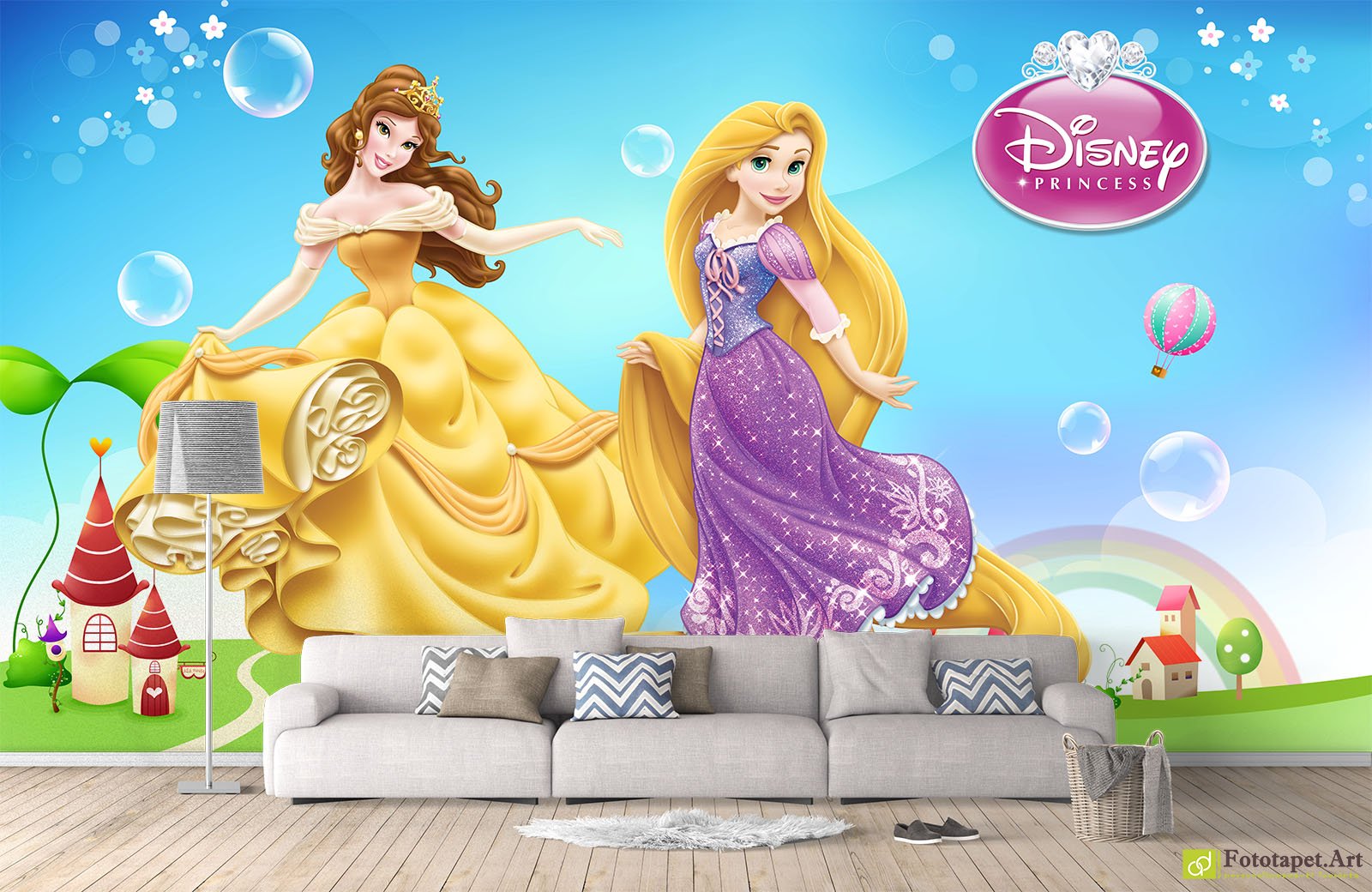 Fototapet copii Printesa, Tapet lavabil Disney