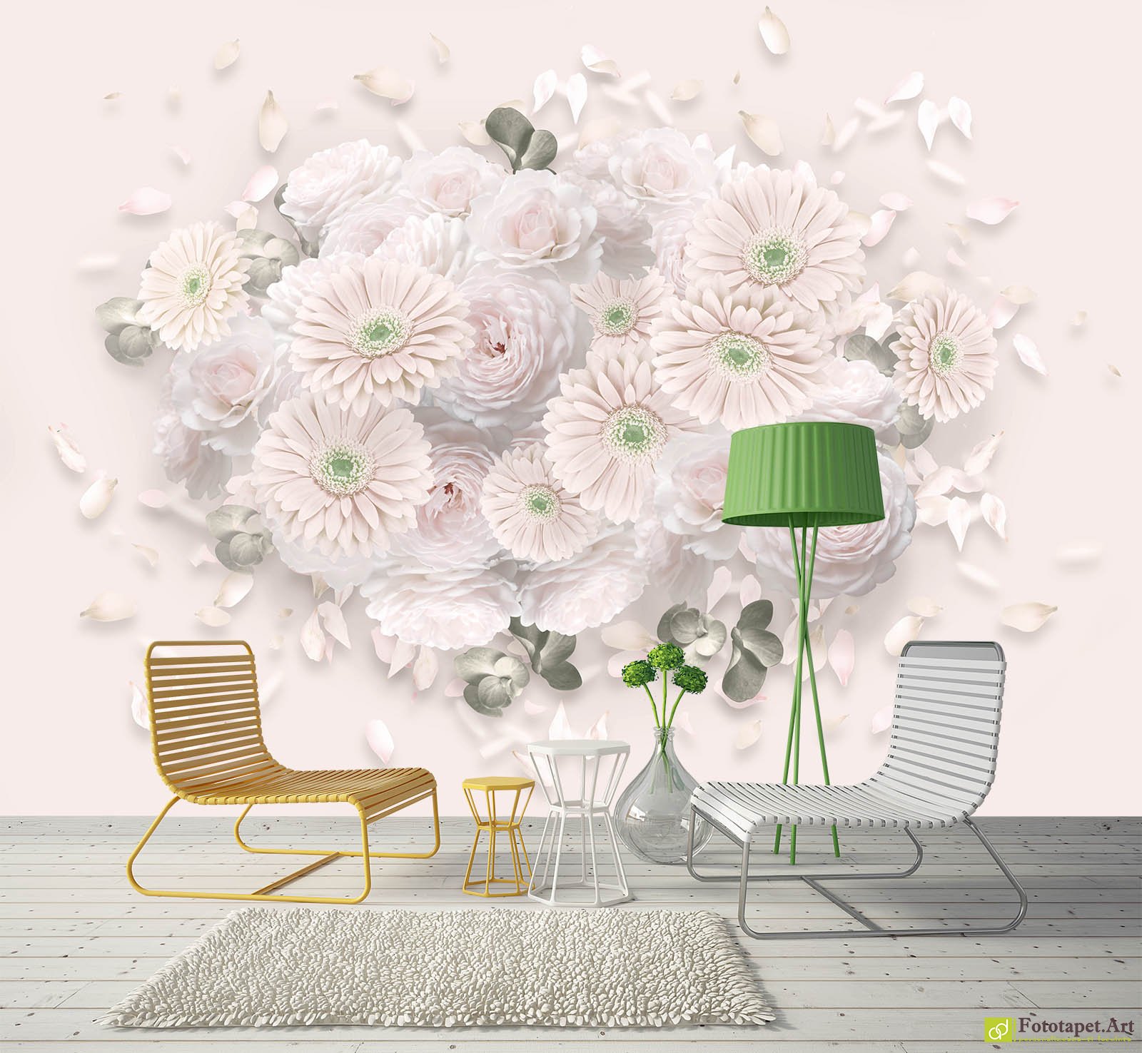 Fototapet Flori în Romănia - Trandafiri, Gerbere_2