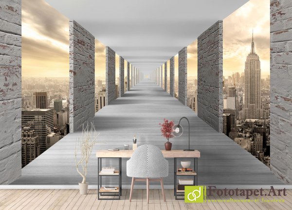 Fototapet de perete Orașul și tunelul, Tapet living