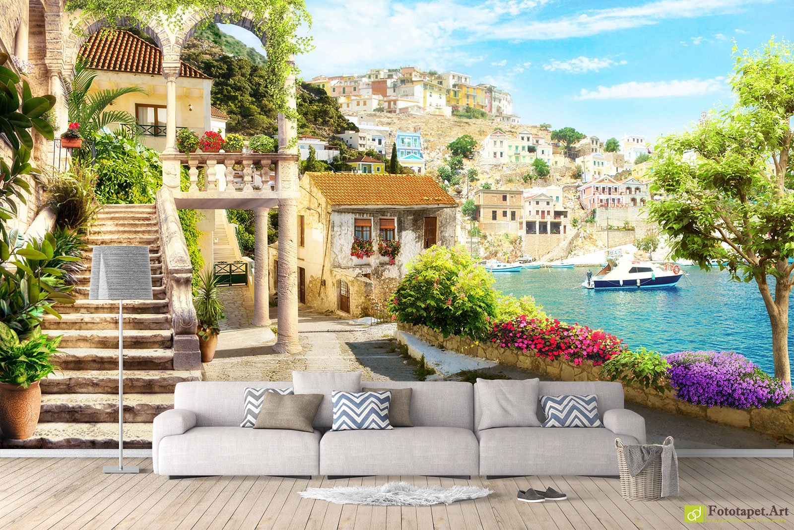 Fototapet Peisaj Mediteranean | Tapet peisaj in dormitor