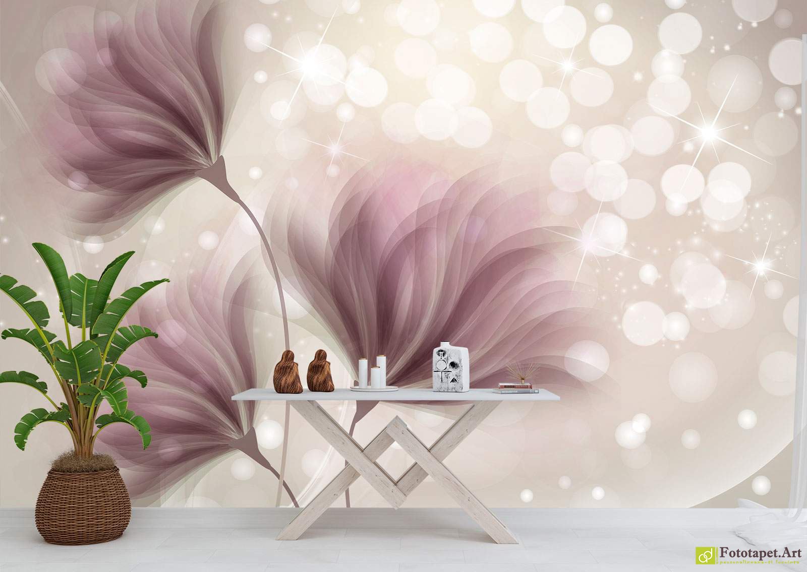 Fototapet Flori - Flori fantastice, Tapet abstractie