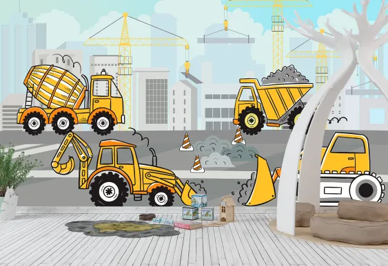 Fototapet Transport pentru constructii