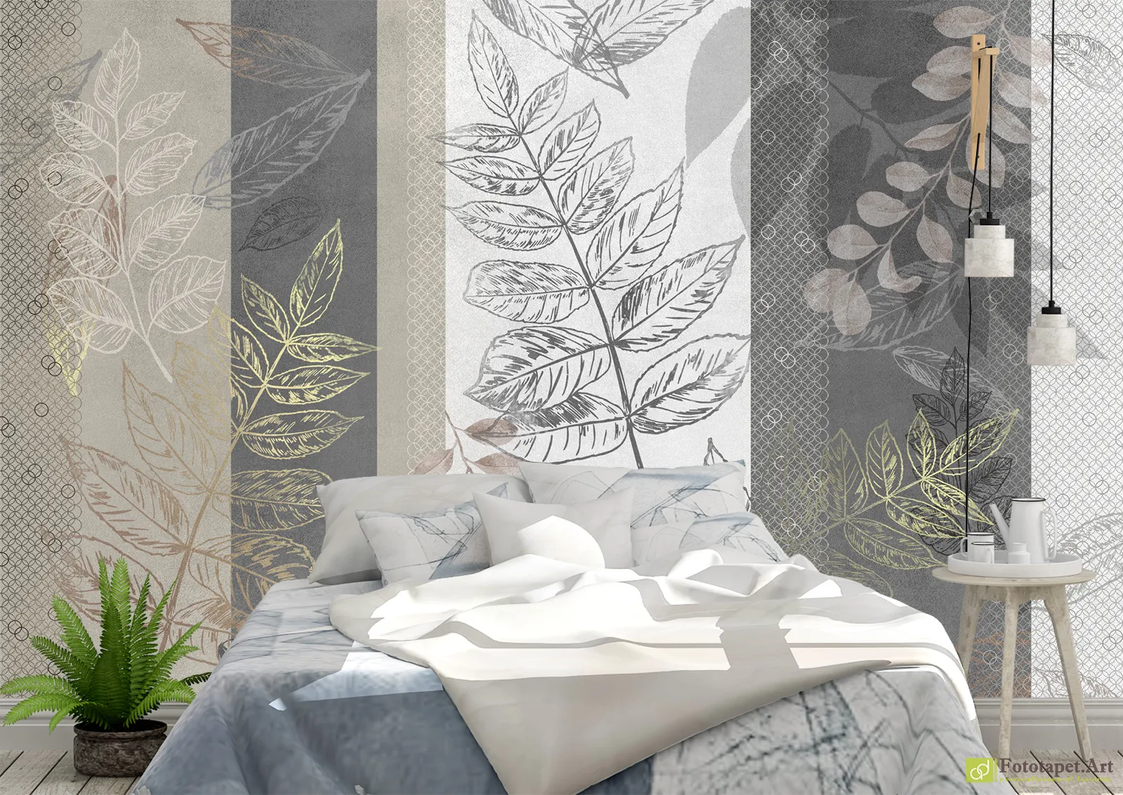 Fototapet Frunze de aur pe fundal vintage | foto tapet