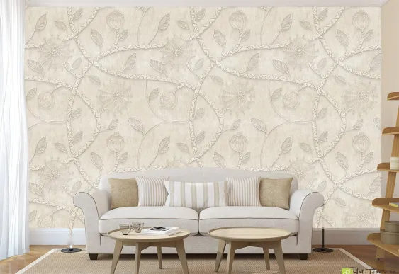 Fototapet 3D flori, Tapet decorativ