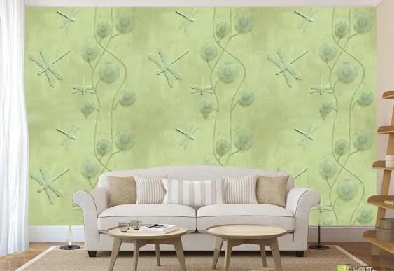 Fototapet 3D Libelulă, Tapet foto decorativ