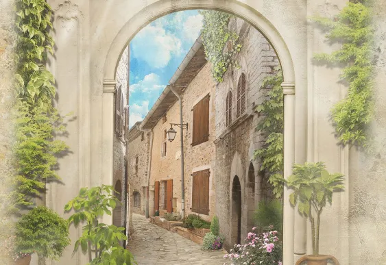 Fototapet Arcul Spre Timpuri Trecute | Tapet dormitor