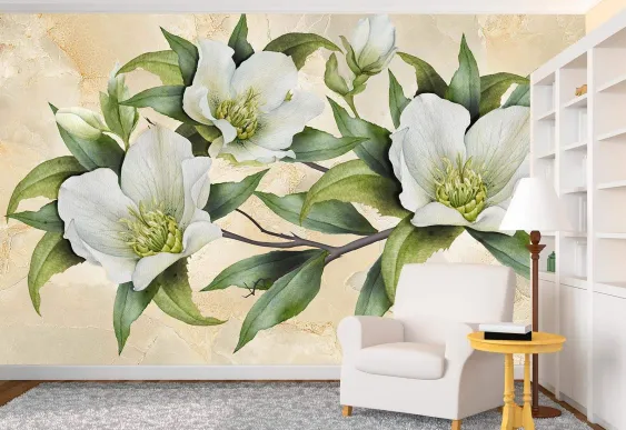 Fototapet Cluj, Flori - Flori și fundal de marmură