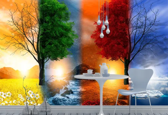 Fototapet - Anotimpuri, foto tapet. fototapet dormitor.