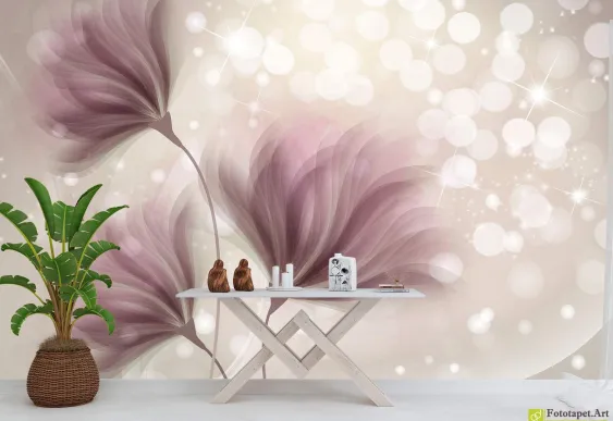 Fototapet Flori - Flori fantastice, Tapet abstractie
