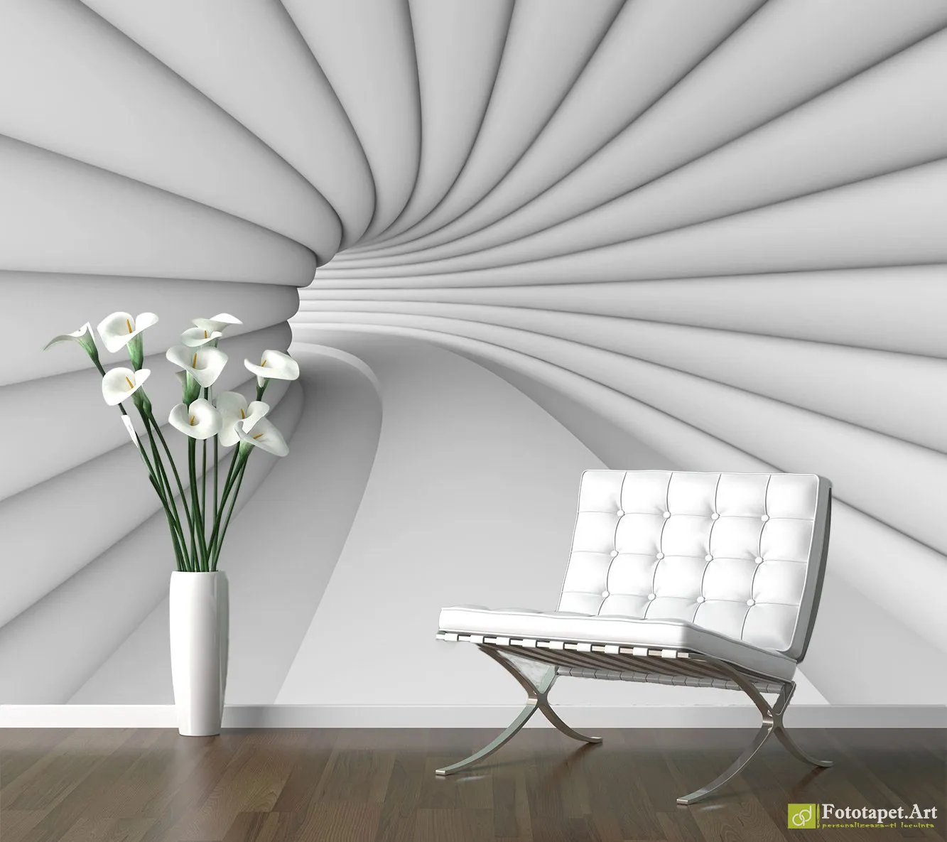 Fototapet Tunel 3D, tapet decorativ living personalizat 3d