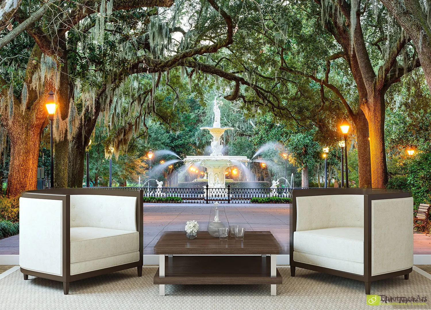 Fototapet Natura Aleea Verde, Tapet peisaje