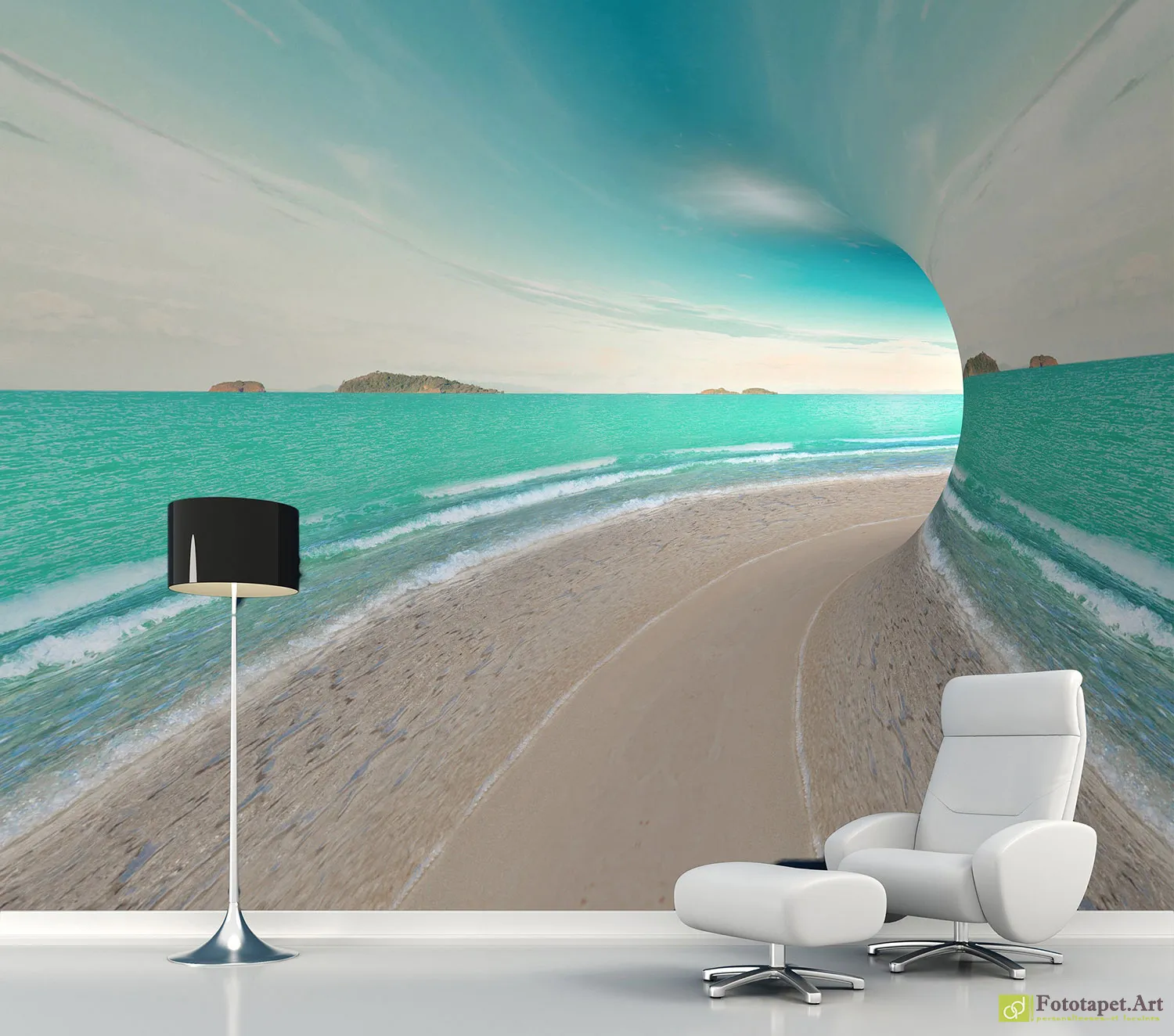 Tapet foto 3D Tunel, fototapet decorativ pentru living si dormitor