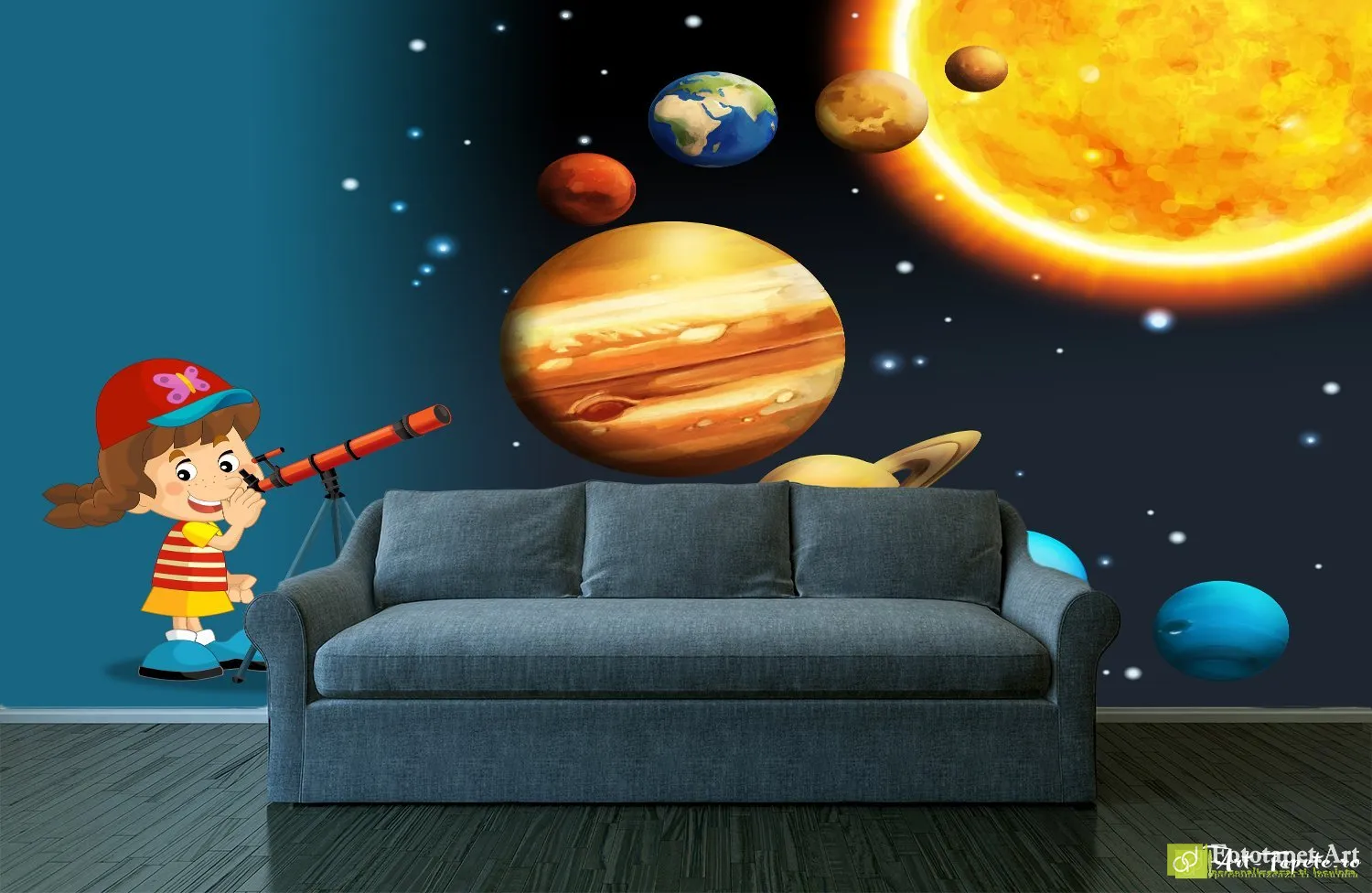 Fototapet Astronomie, tapet perete copii