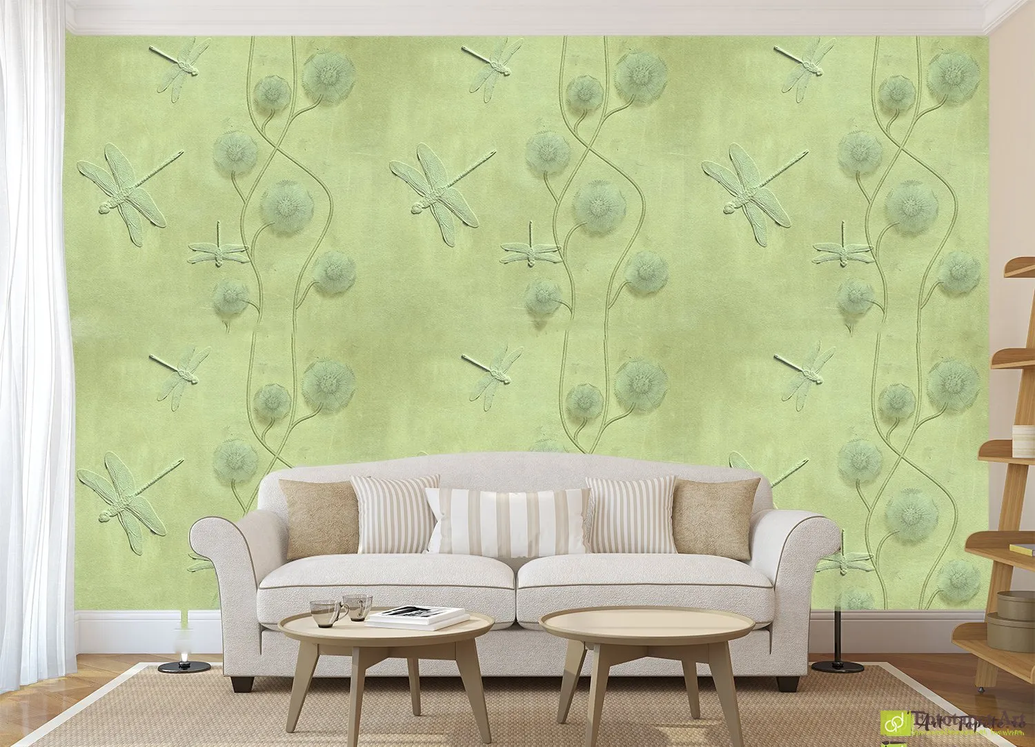 Fototapet 3D Libelulă, Tapet foto decorativ