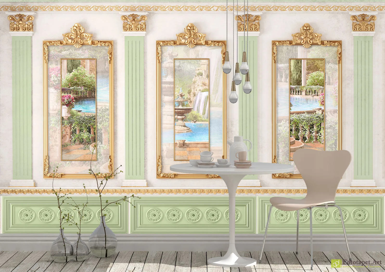 Fototapet Coloane și ferestre, tapet fresco | Art-Tapete.ro