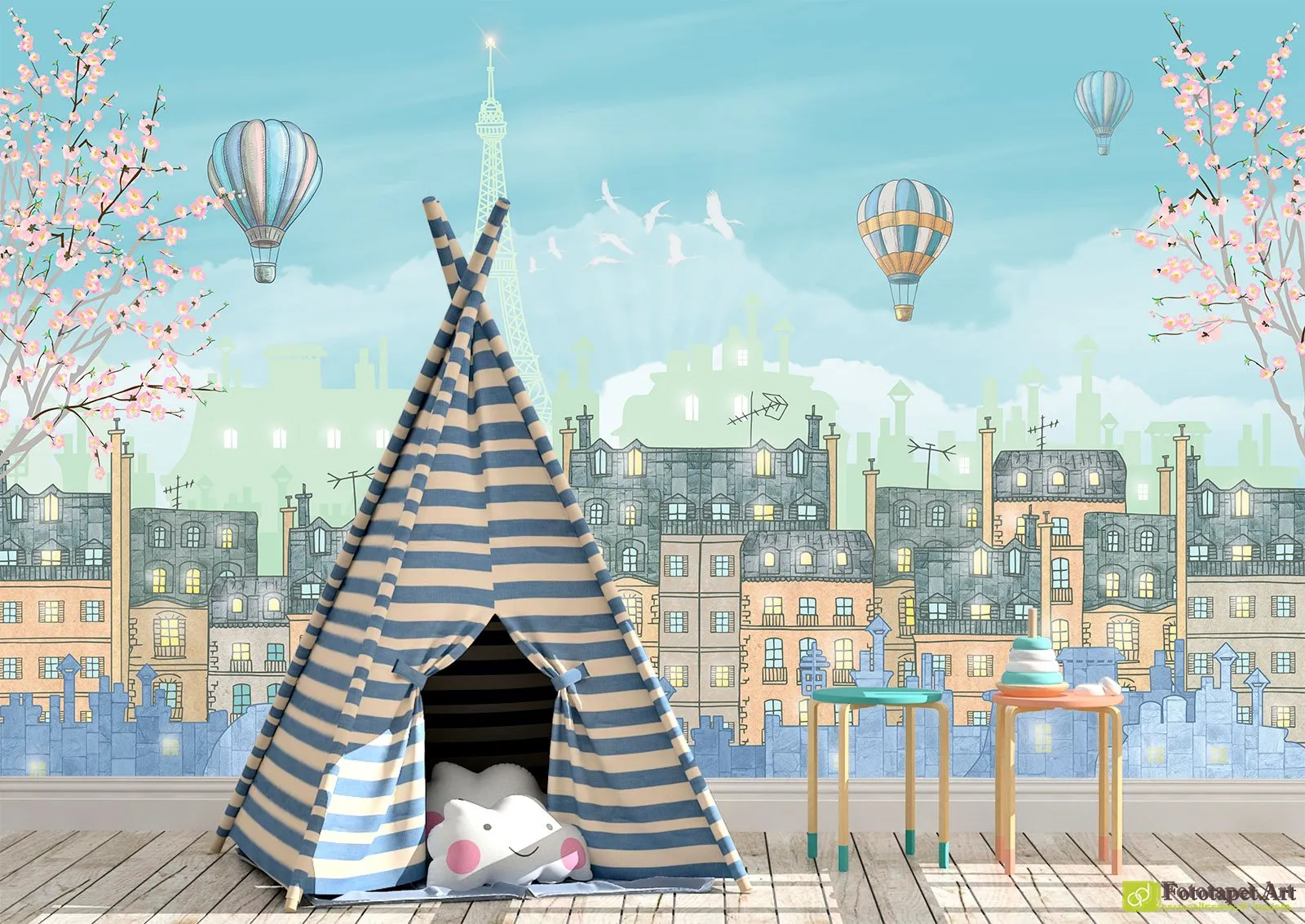 Fototapet pentru copii Colectia WONDERFUL PARIS
