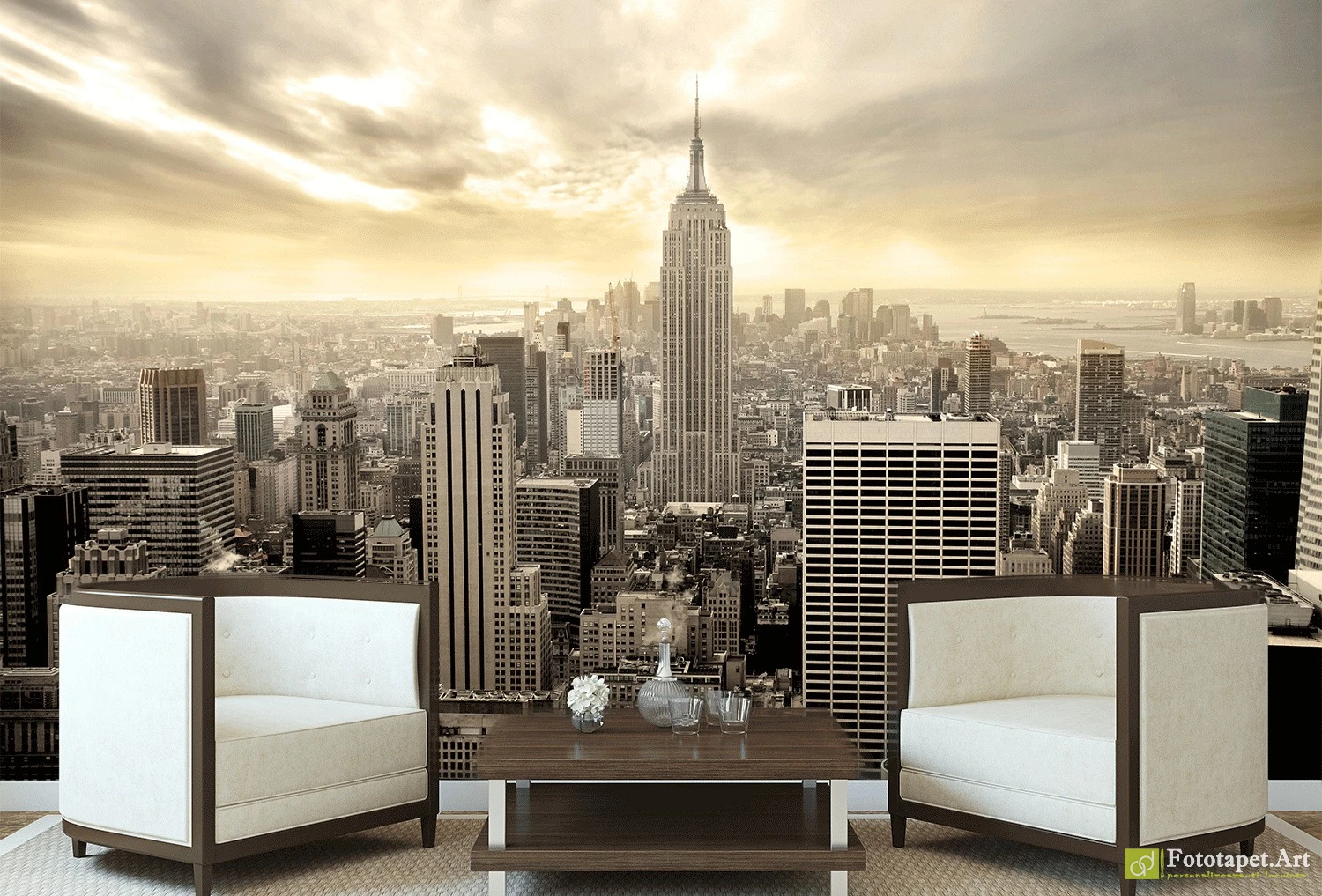 Fototapet living Oraș New York, Tapet lavabil pentru living, dormitor