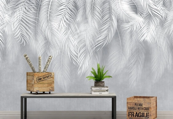 Fototapet Retro, Landora frunze tropicale | tapet lux