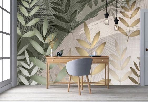 Fototapet Compoziția din frunze | tapet decorativ