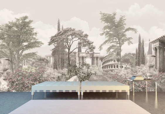 Fototapet retro fantezie romană | fototapet dormitor