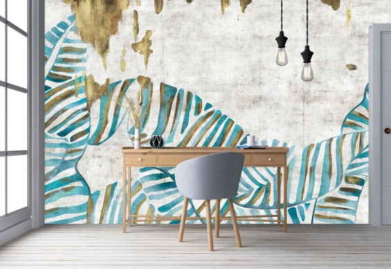 Fototapet zebra in stil art pe fundal abstract | Tapet art