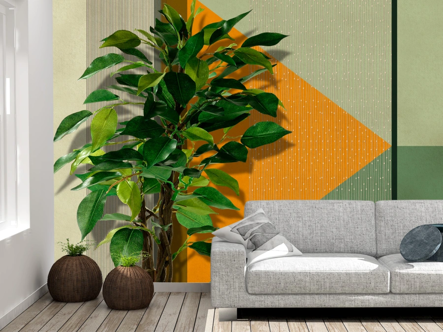 Design Geometric și Natură, Fototapet Modern