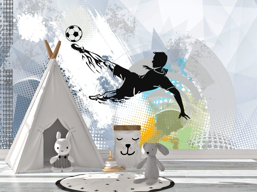 Tapet educativ. ✓ Decor sportiv energic pentru camera copilului