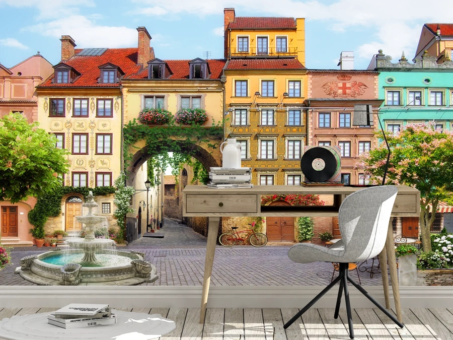 Adu un aer romantic în casă. Tapet decorativ dormitor