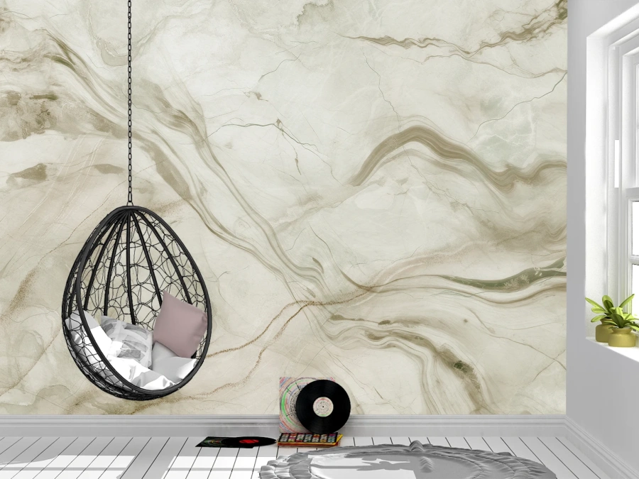 Ideal pentru spații zen sau moderne. Tapet pe perete.