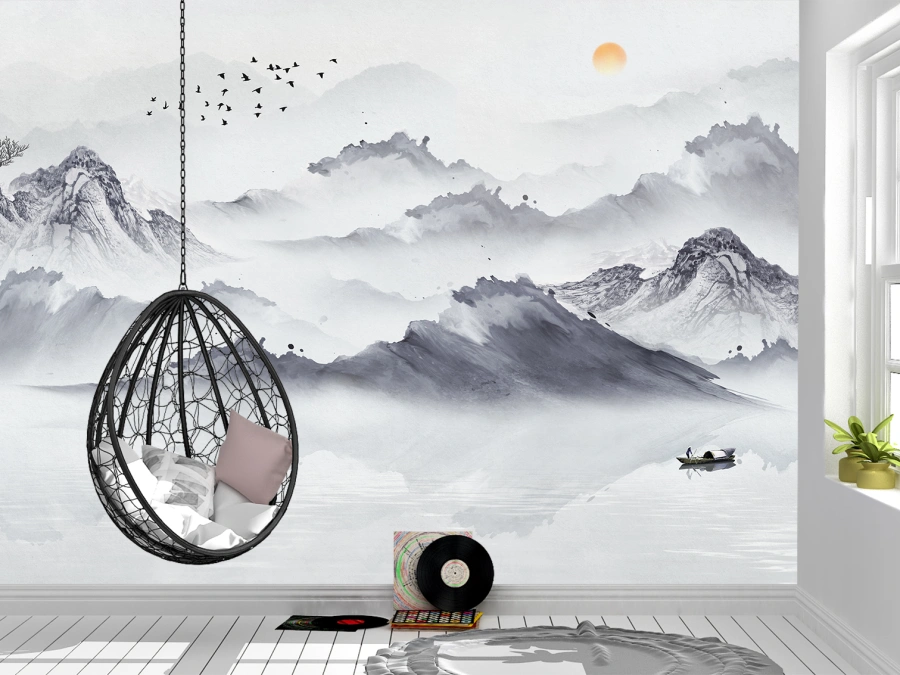 Adaugă profunzime și calm pereților tăi. Tapet pe perete.