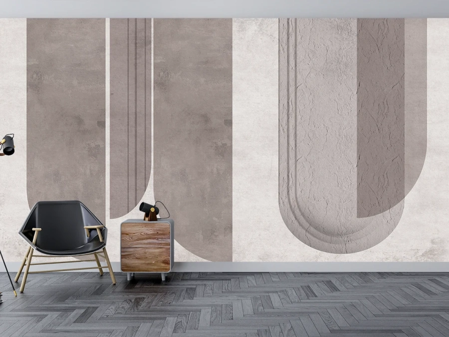 Fototapet abstract modern în tonuri neutre