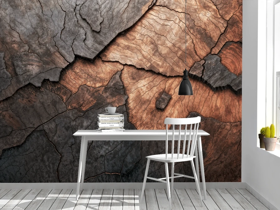 Fototapet Textură lemn crăpat